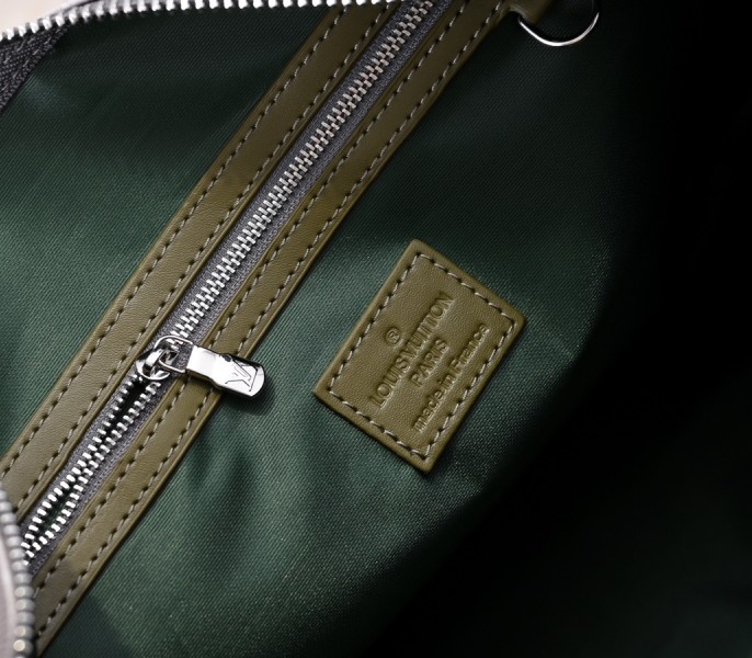 Monogram Gradient Canvas Keepall Bandouliere 45 In Khaki Green