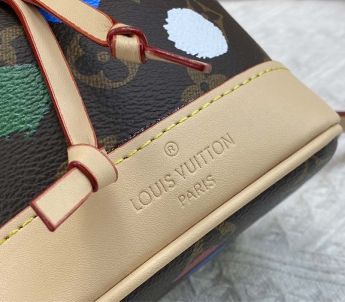 Louis Vuitton X YK Monogram Canvas Nano Noe Bag
