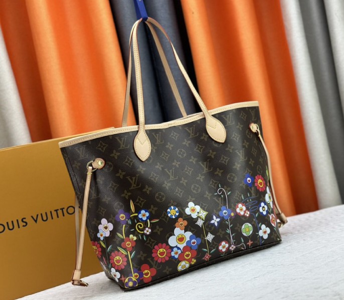Louis Vuitton X TM Monogram Canvas Neverfull MM