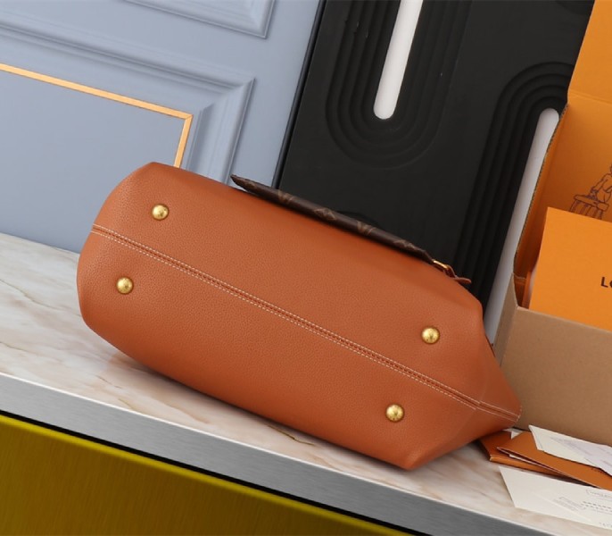 Louis Vuitton Low Key Cabas MM Bag In Cognac Brown