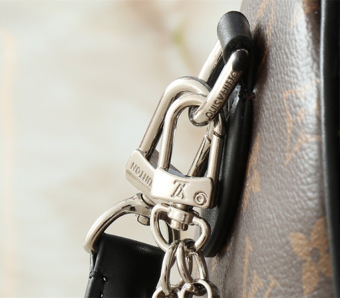 Louis Vuitton Monogram Canvas Soft Speedy 30 Dark Handbag In Black