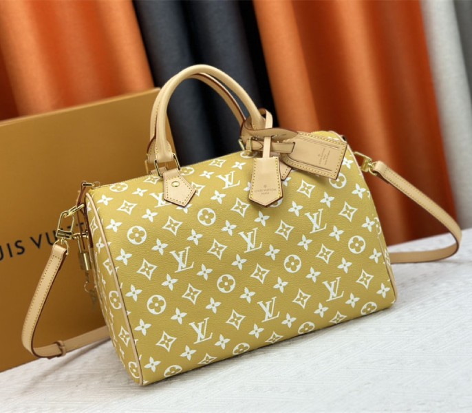 Louis Vuitton Speedy P9 Bandouliere 30 Bag In Yellow