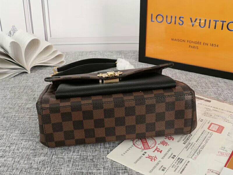 Louis Vuitton Damier Ebene Canvas Vavin PM Bag In Black