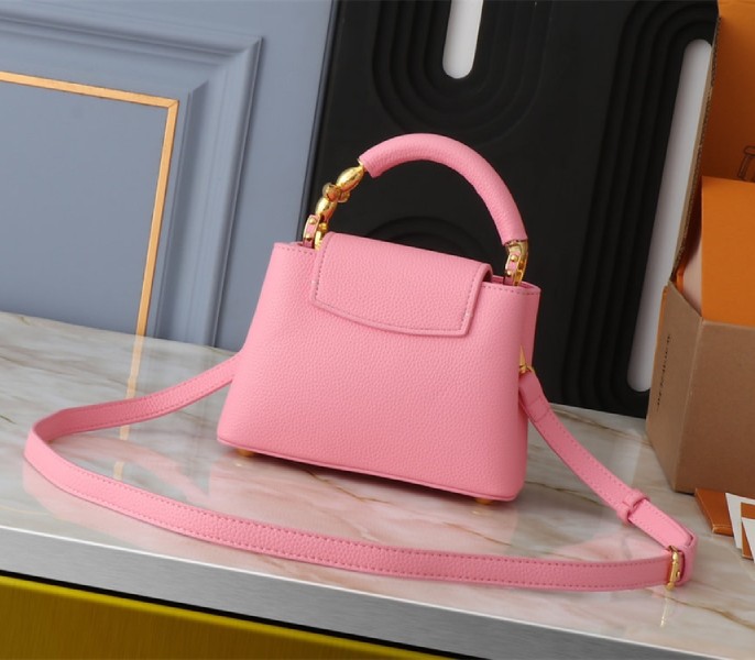 Louis Vuitton Capucines Mini Capucines Handbag In Pink