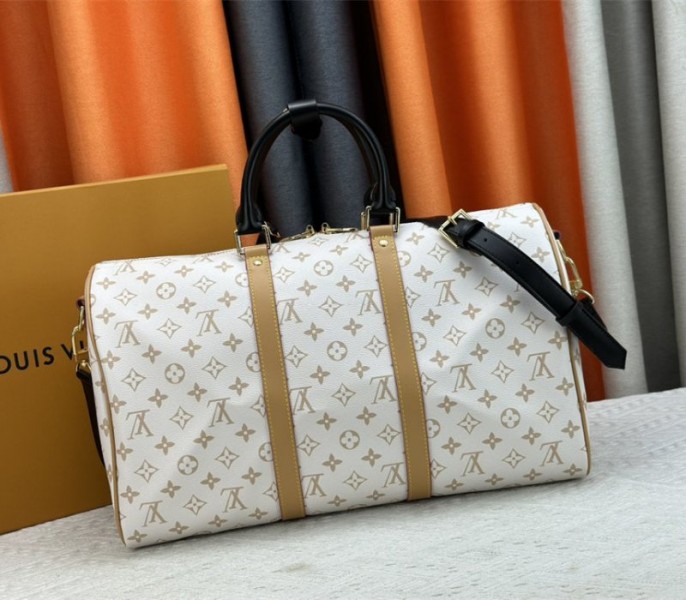Louis Vuitton Monogram Dune Keepall Bandouliere 45 Travel Bag