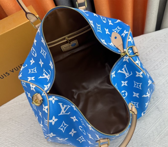 Louis Vuitton Speedy P9 Bandouliere 50 Bag In Blue