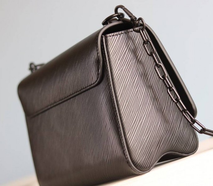 Louis Vuitton Epi Leather Twist MM Bag With Black Vibrant Pink Twist Lock