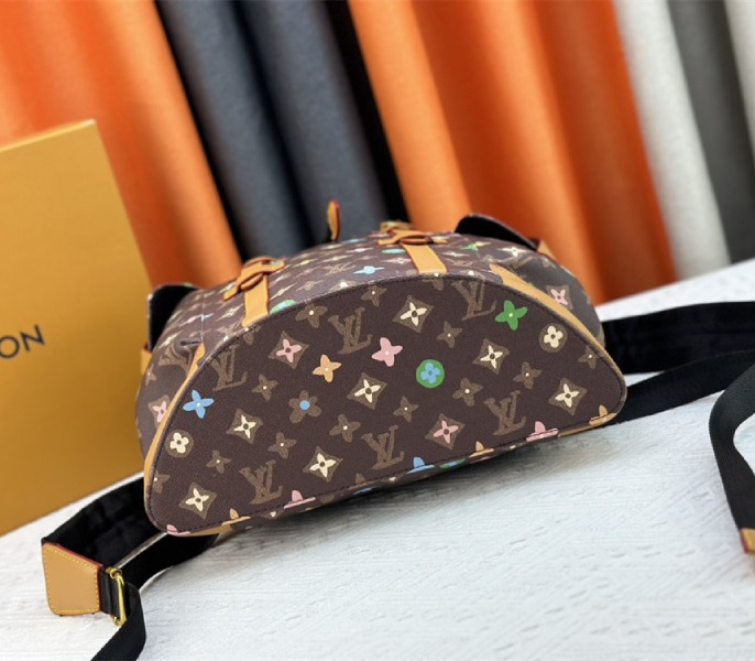 Louis Vuitton Monogram Craggy Christopher MM Backpack In Chocolate