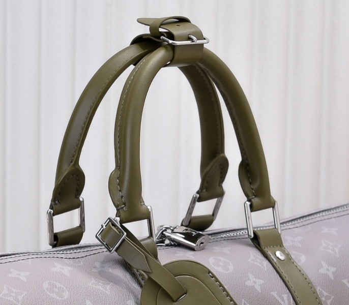Monogram Gradient Canvas Keepall Bandouliere 45 In Khaki Green