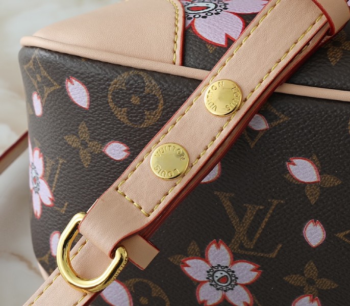 X TM Monogram Canvas Boulogne PM With Cherry Blossom