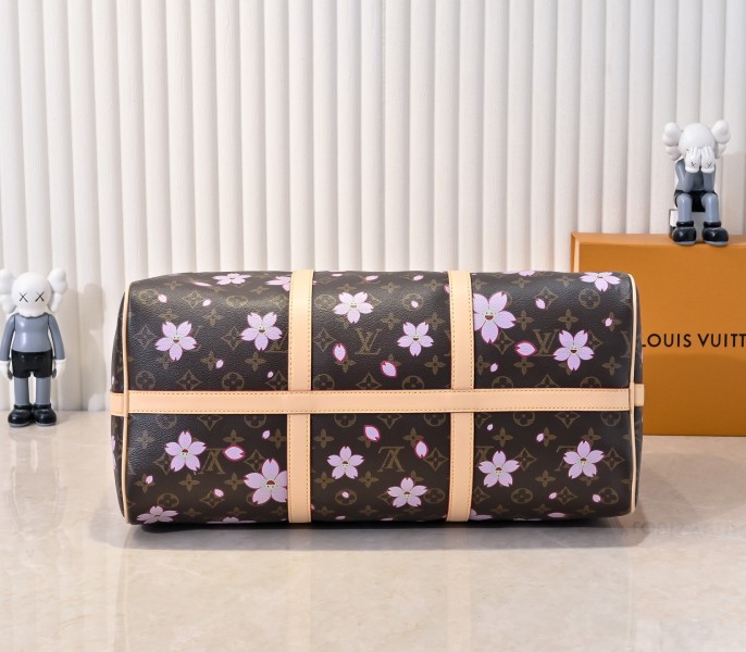 X TM Monogram Canvas Keepall 45 With Cherry Blossom