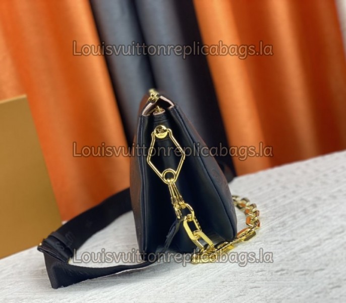 Louis Vuitton Coussin PM Bag In Black With Jacquard Strap