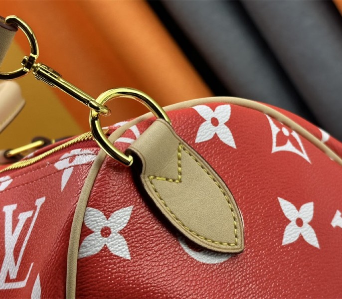 Louis Vuitton Speedy P9 Bandouliere 50 Bag In Red