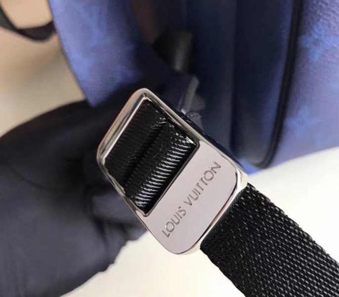 Louis Vuitton Taiga Leather Outdoor Backpack In Pacific Blue