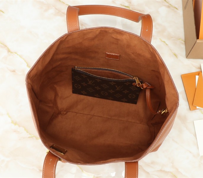 Louis Vuitton Low Key Cabas MM Bag In Cognac Brown