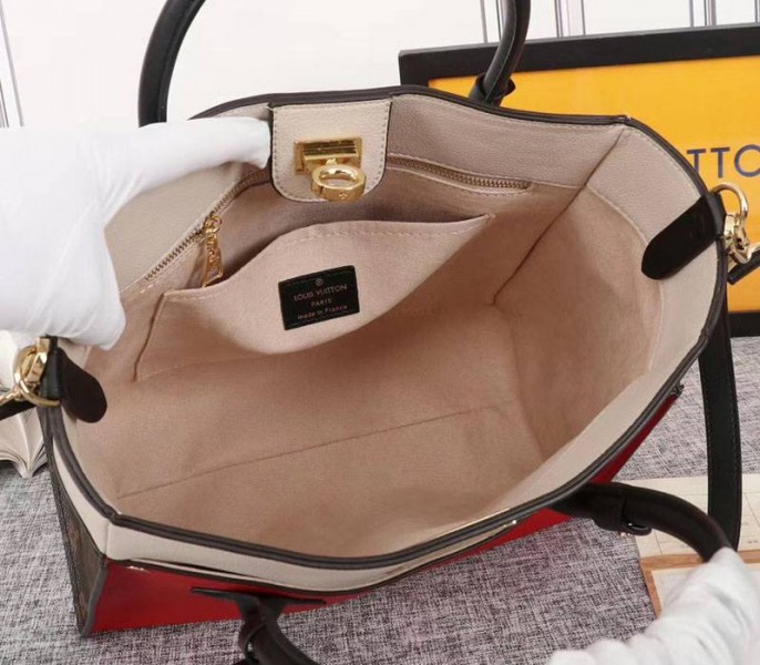 Louis Vuitton On My Side Bag In Pirate Red