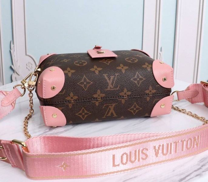 Louis Vuitton Monogram Canvas Petite Malle Souple Handbag In Peche