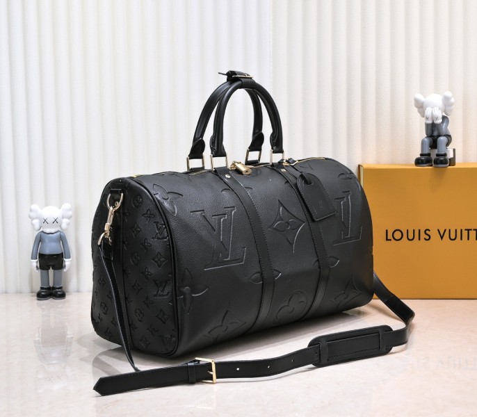 Monogram Empreinte Keepall Bandouliere 45 In Black