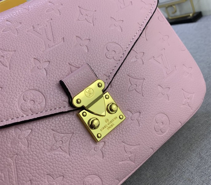 Monogram Empreinte Leather Metis In Light Hot Pink