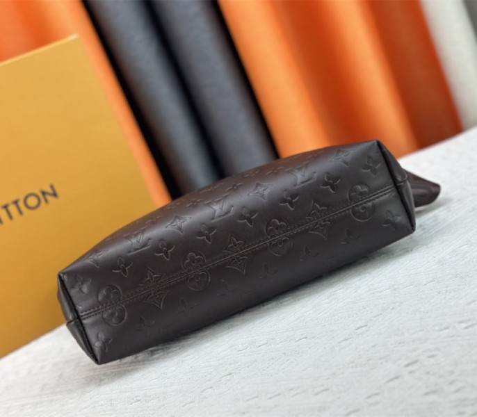 Louis Vuitton Monogram Empreinte Coussin MM Hobo In Chocolate