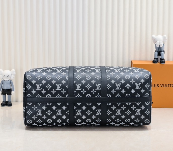 Monogram Shadow Keepall Bandouliere 50 In Black