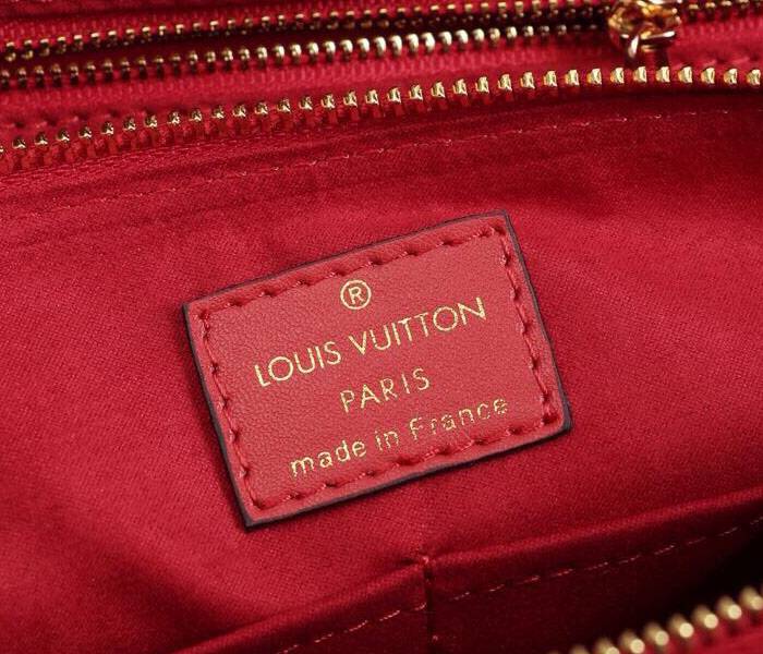 Louis Vuitton Monogram Canvas Soufflot MM Bag In Cerise Red