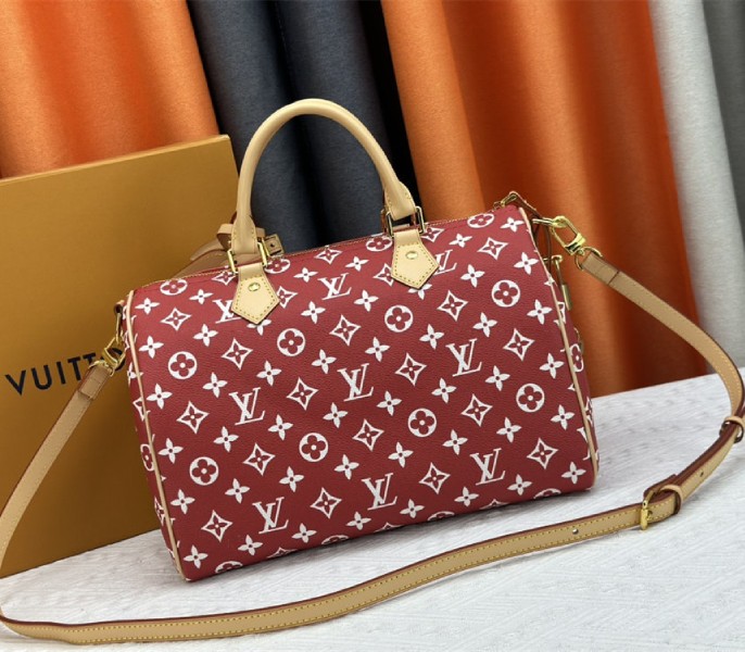Louis Vuitton Speedy P9 Bandouliere 30 Bag In Red