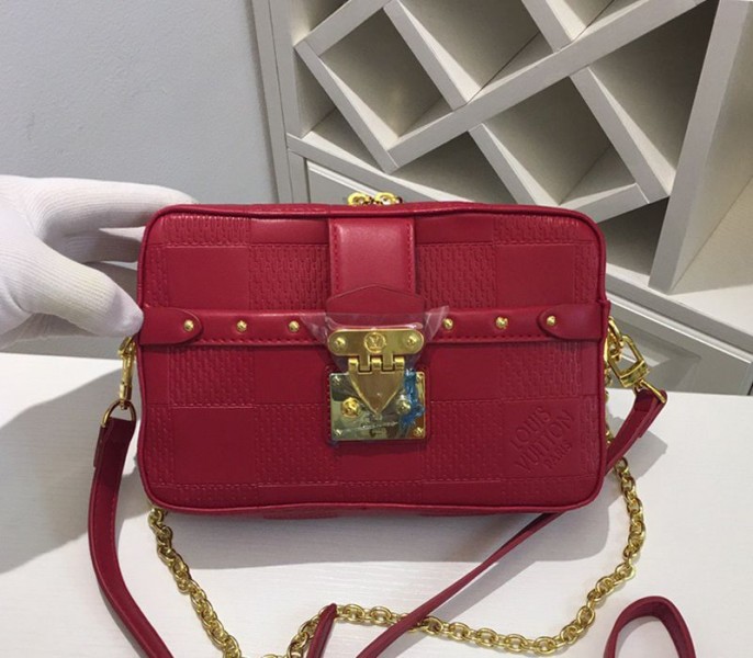 Louis Vuitton Troca PM Bag In Red