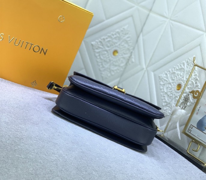 Monogram Empreinte Leather Metis In Navy Blue