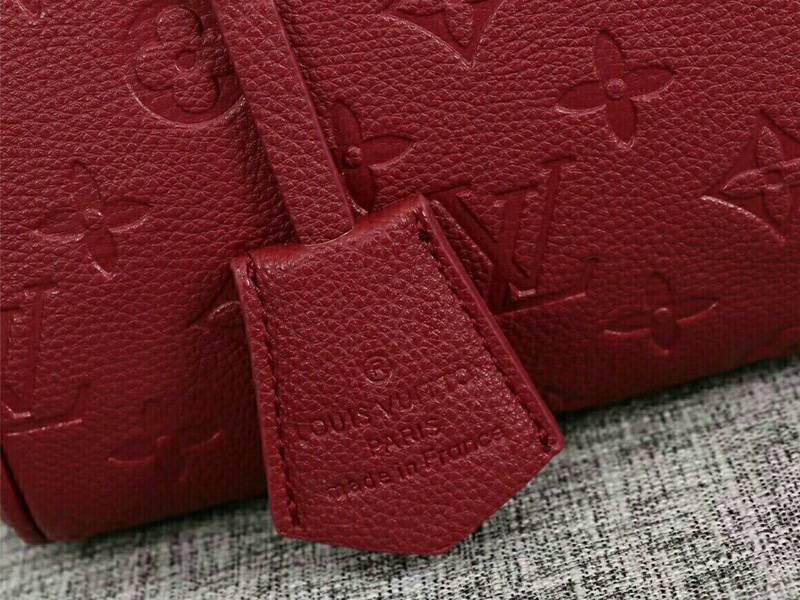 Louis Vuitton Monogram Empreinte Speedy Bandouliere 25 Handbag In Bordeaux