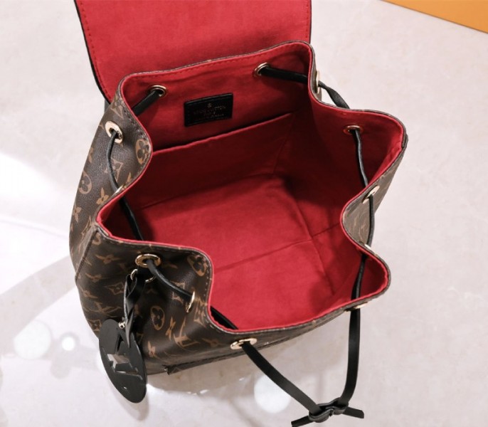 Louis Vuitton Monogram Canvas Montsouris PM Backpack In Black