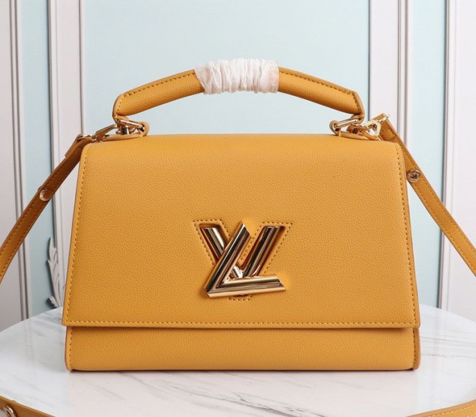 Louis Vuitton Twist One Handle MM Handbag In Vibrant Honey