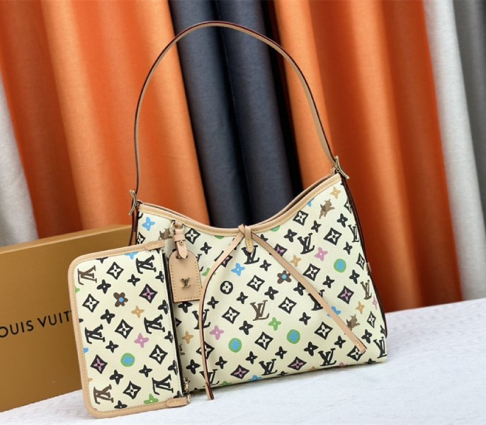 Louis Vuitton Monogram Craggy CarryAll PM Bag In Vanilla