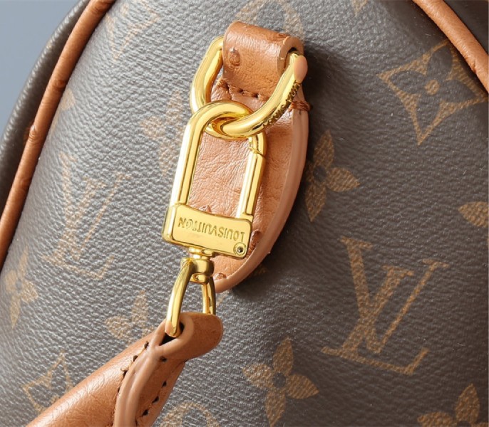 Louis Vuitton Monogram Canvas Soft Speedy 30 Boho Handbag In Tan