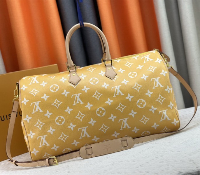 Louis Vuitton Speedy P9 Bandouliere 50 Bag In Yellow
