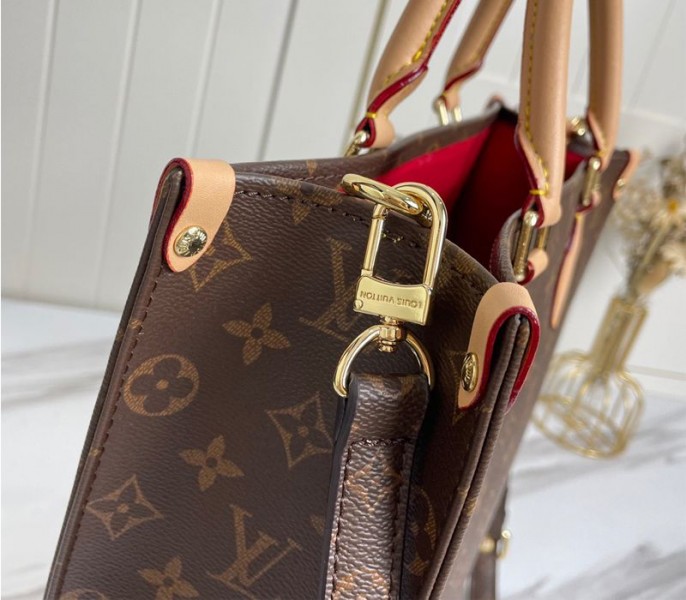 Louis Vuitton Monogram Canvas Sac Plat MM Carryall Handbag