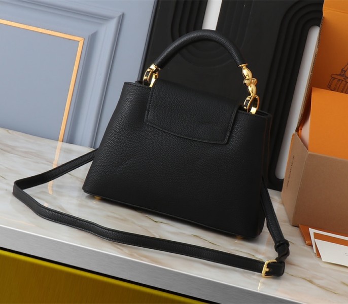 Louis Vuitton Capucines BB Handbag In Black
