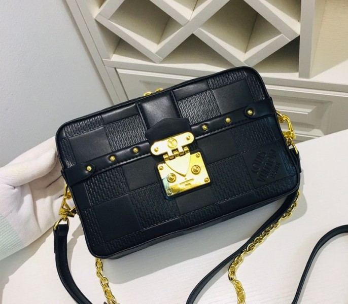 Louis Vuitton Troca PM Bag In Black