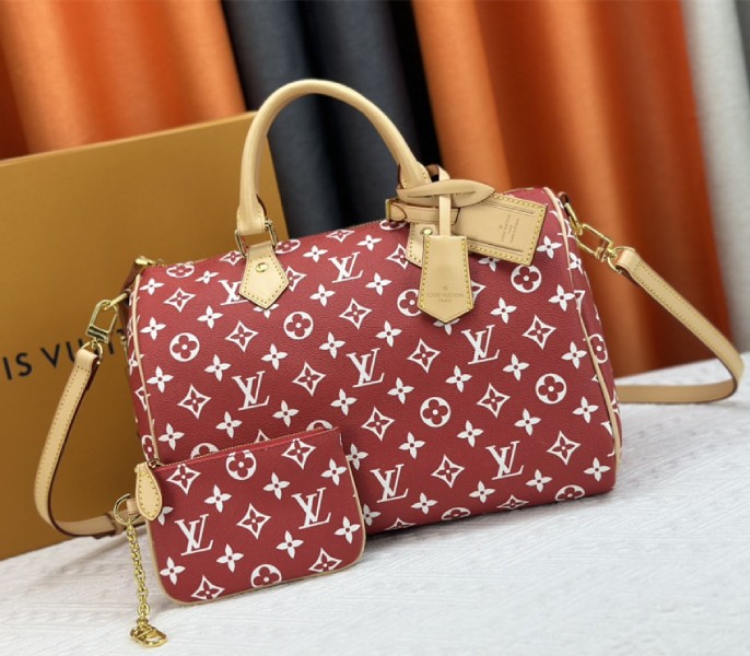 Louis Vuitton Speedy P9 Bandouliere 30 Bag In Red