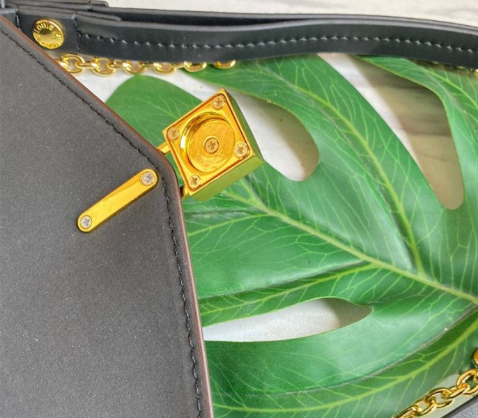 Louis Vuitton Monogram Canvas Padlock On Strap Bag In Black