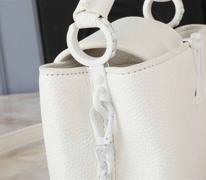 Louis Vuitton Capucines East-West Mini Handbag In Optic White