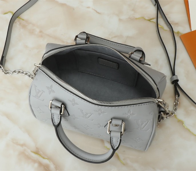 Louis Vuitton Other Leathers Speedy Bandouliere 20 Handbag In Washed Blue