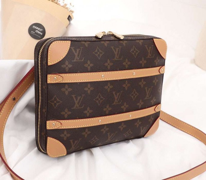 Louis Vuitton Monogram Canvas Soft Trunk Messenger PM Bag