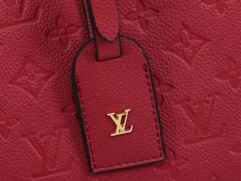 Louis Vuitton Monogram Empreinte Boite Chapeau Souple MM Bag In Red