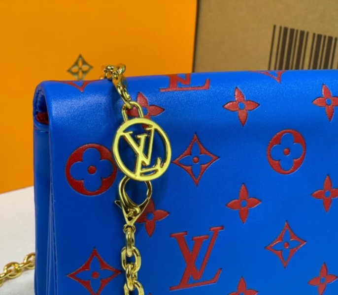 Louis Vuitton Coussin Pochette In Blue And Red