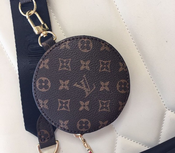 Louis Vuitton Econyl Regenerated Nylon Maxi Multi Pochette Accessoires In Black And Fuchsia