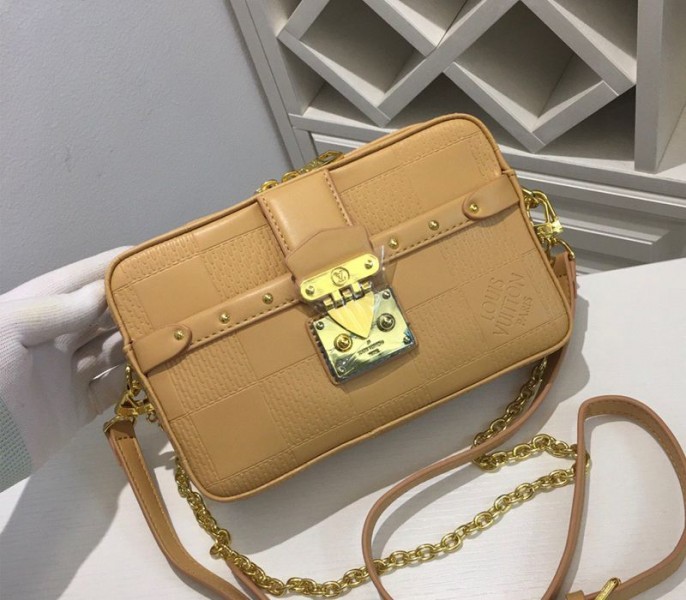 Louis Vuitton Troca PM Bag In Beige