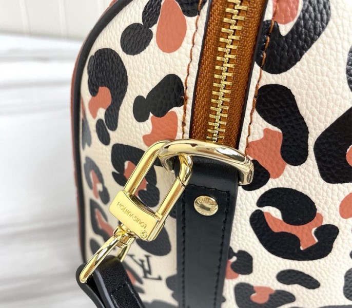 Louis Vuitton Monogram Empreinte Wild At Heart Speedy 25 Bandouliere Handbag In Caramel Brown