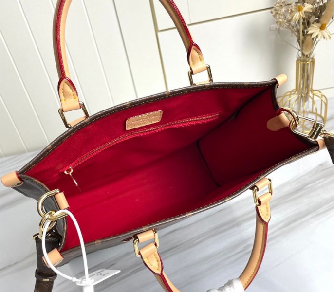 Louis Vuitton Monogram Canvas Sac Plat MM Carryall Handbag