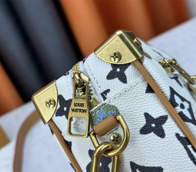 Louis Vuitton Monogram Craggy Mini Soft Trunk In Vanilla